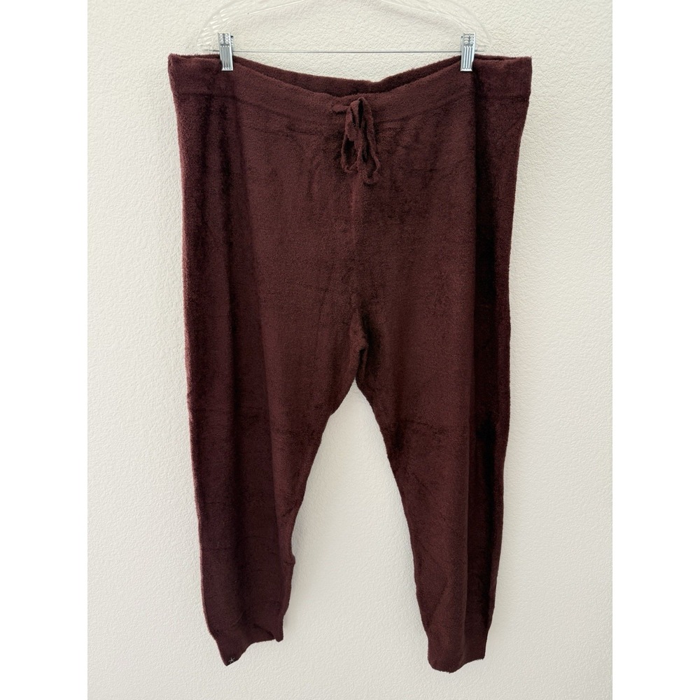 Barefoot Dreams NEW CozyChic Lite Easy Jogger Pants 2X Deep Aubergine